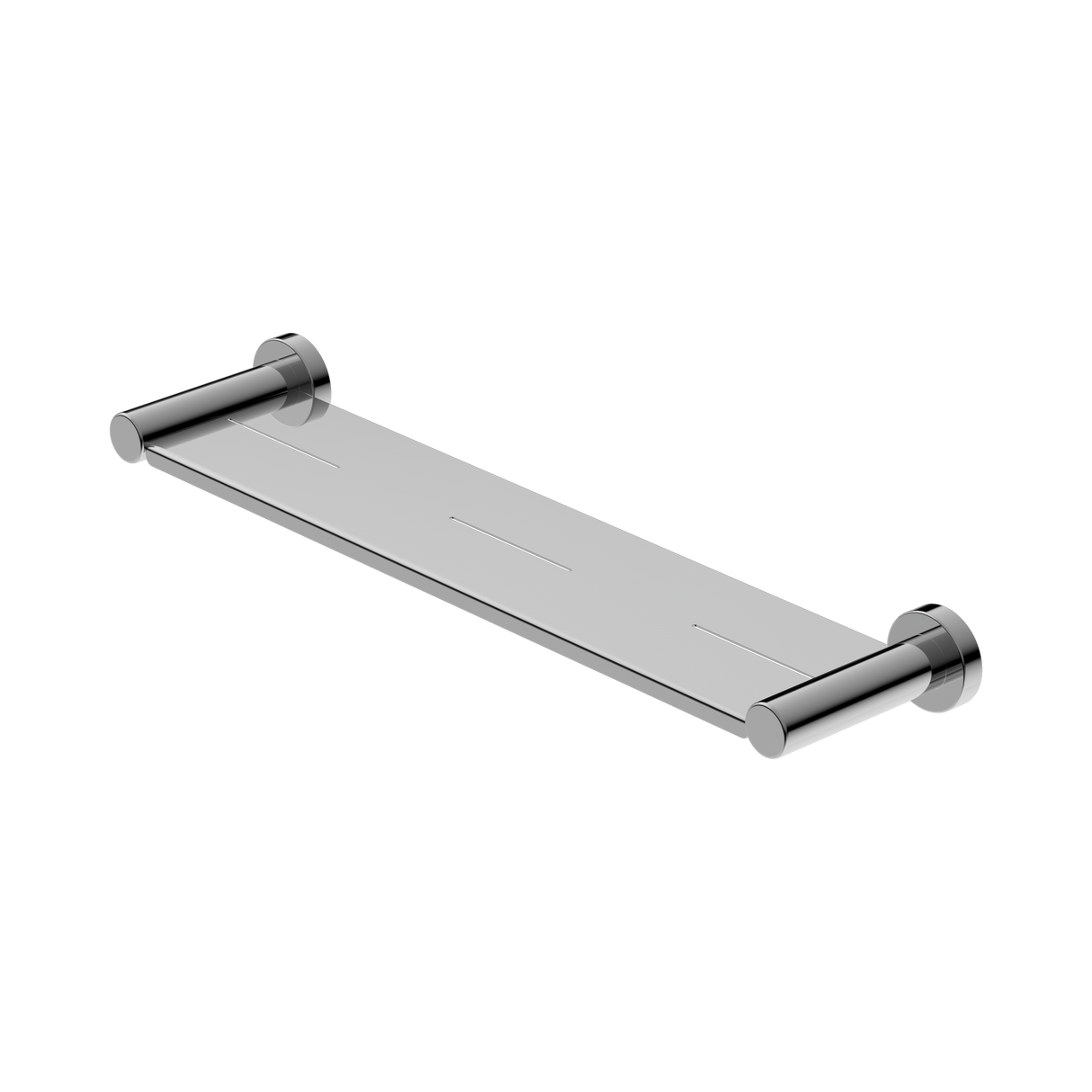 An image of Nero Tapware Mecca Metal Shower Shelf Chrome