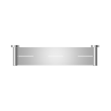 An image of Nero Tapware Mecca Metal Shower Shelf Chrome