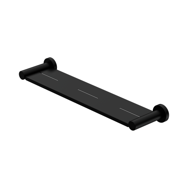 An image of Nero Tapware Mecca Metal Shower Shelf Matte Black