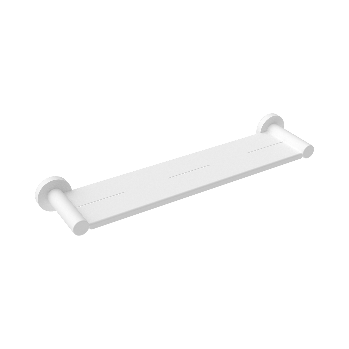 An image of Nero Tapware Mecca Metal Shower Shelf Matte White