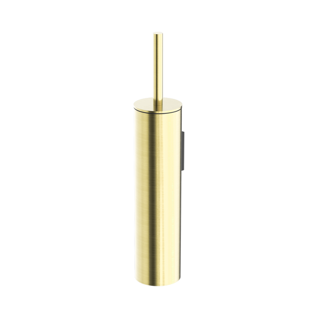 An image of Nero Tapware Mecca Toilet Brush Holder Brushed Gold