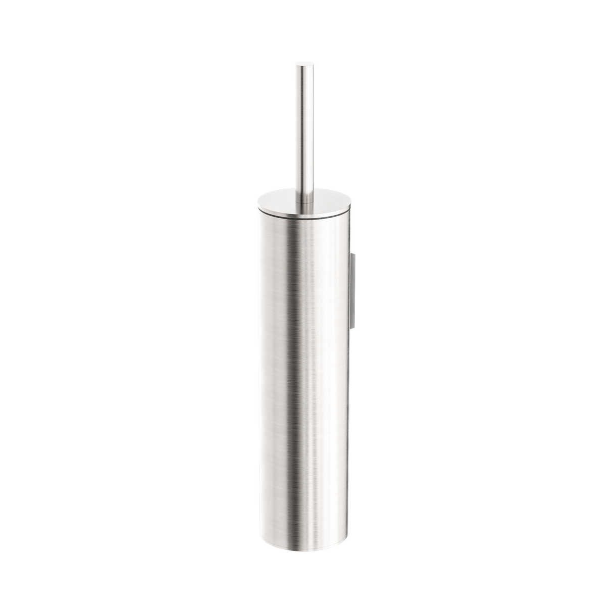 An image of Nero Tapware Mecca Toilet Brush Holder Brushed Nickel