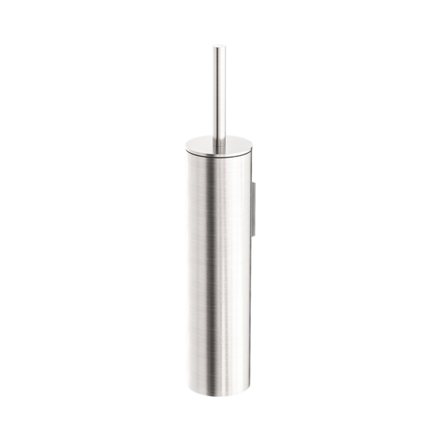 An image of Nero Tapware Mecca Toilet Brush Holder Brushed Nickel