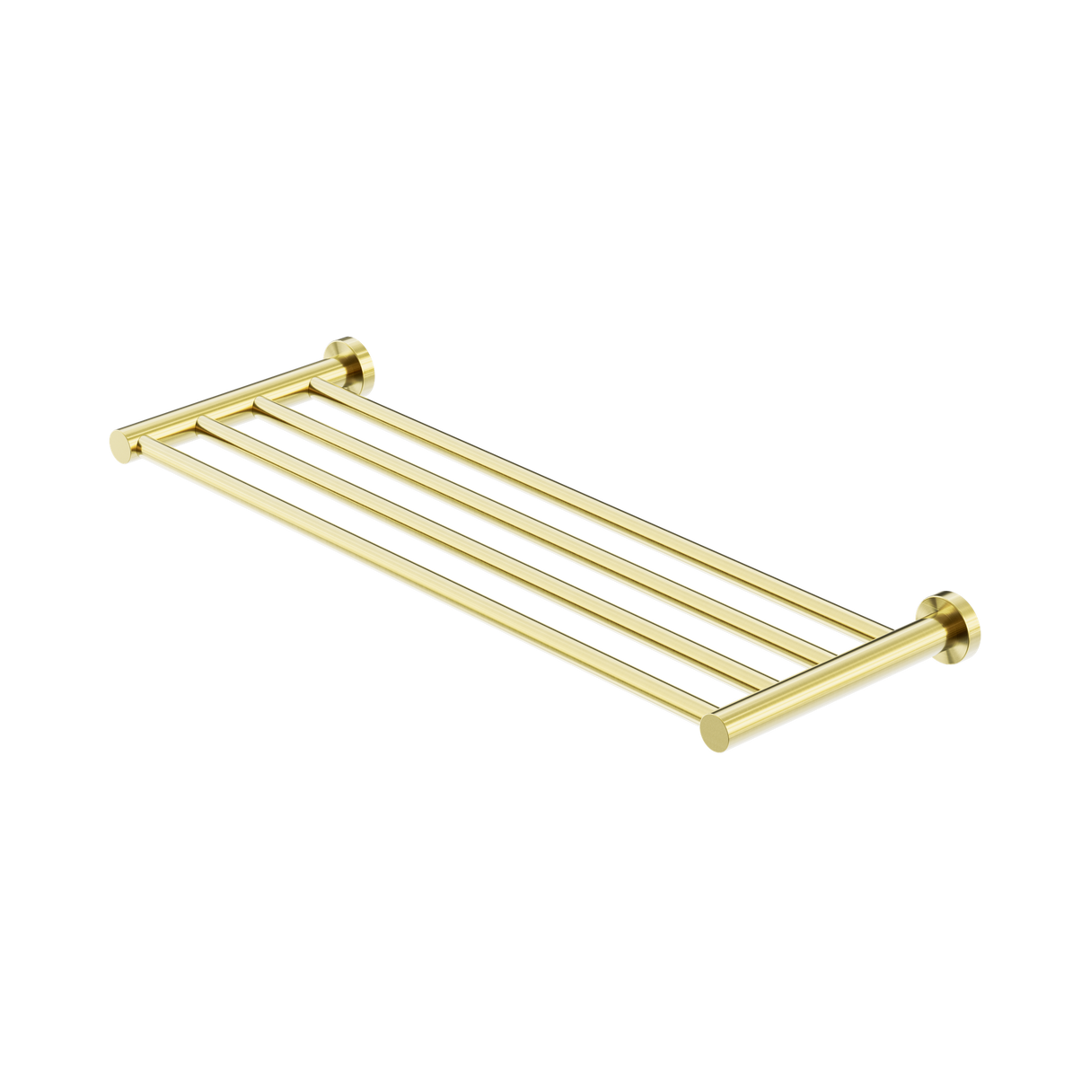 An image of Nero Tapware Mecca Towel Rack Brushed Gold