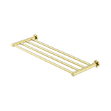 An image of Nero Tapware Mecca Towel Rack Brushed Gold