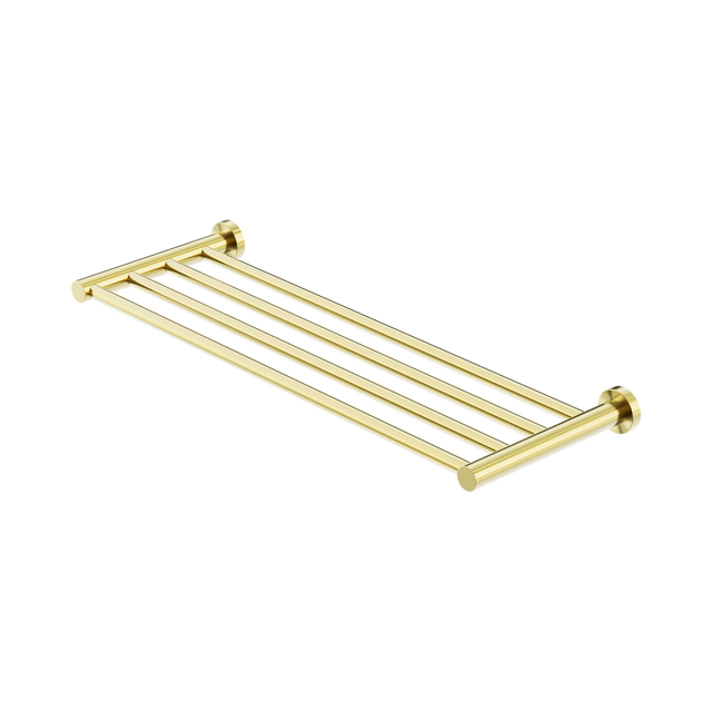 An image of Nero Tapware Mecca Towel Rack Brushed Gold