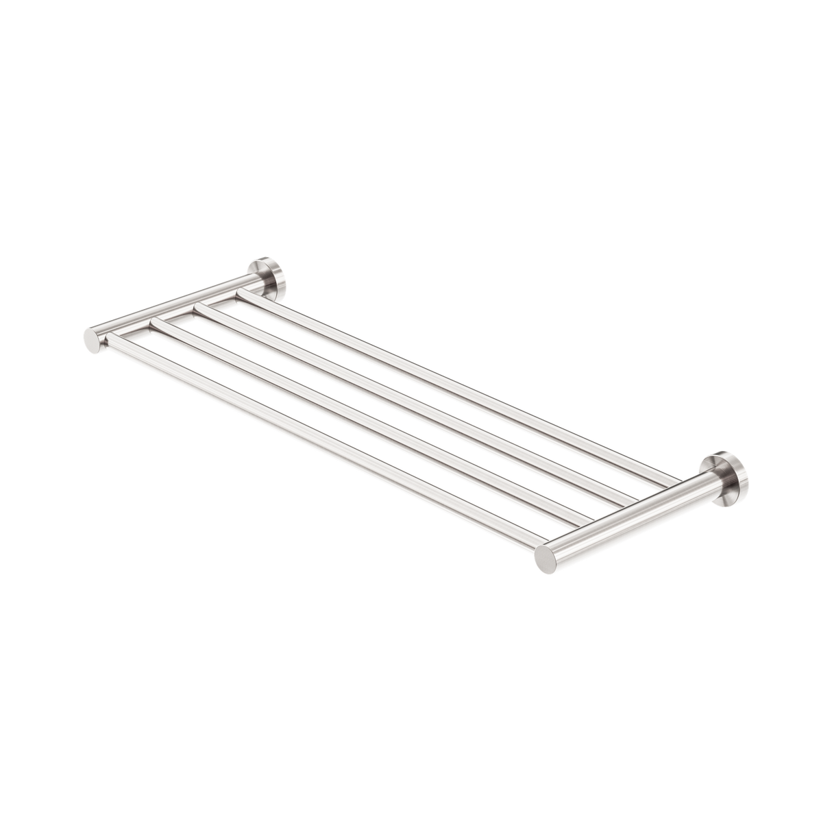 An image of Nero Tapware Mecca Towel Rack Brushed Nickel