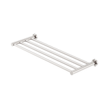 An image of Nero Tapware Mecca Towel Rack Brushed Nickel
