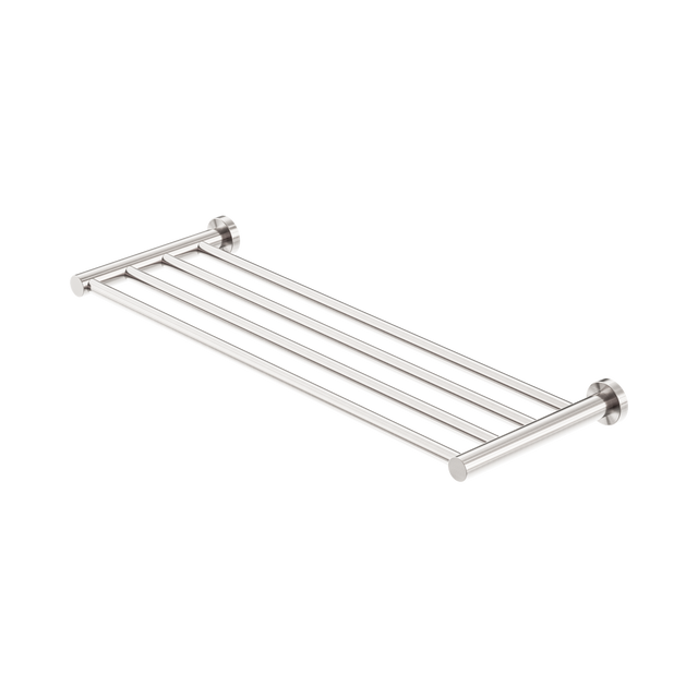 An image of Nero Tapware Mecca Towel Rack Brushed Nickel