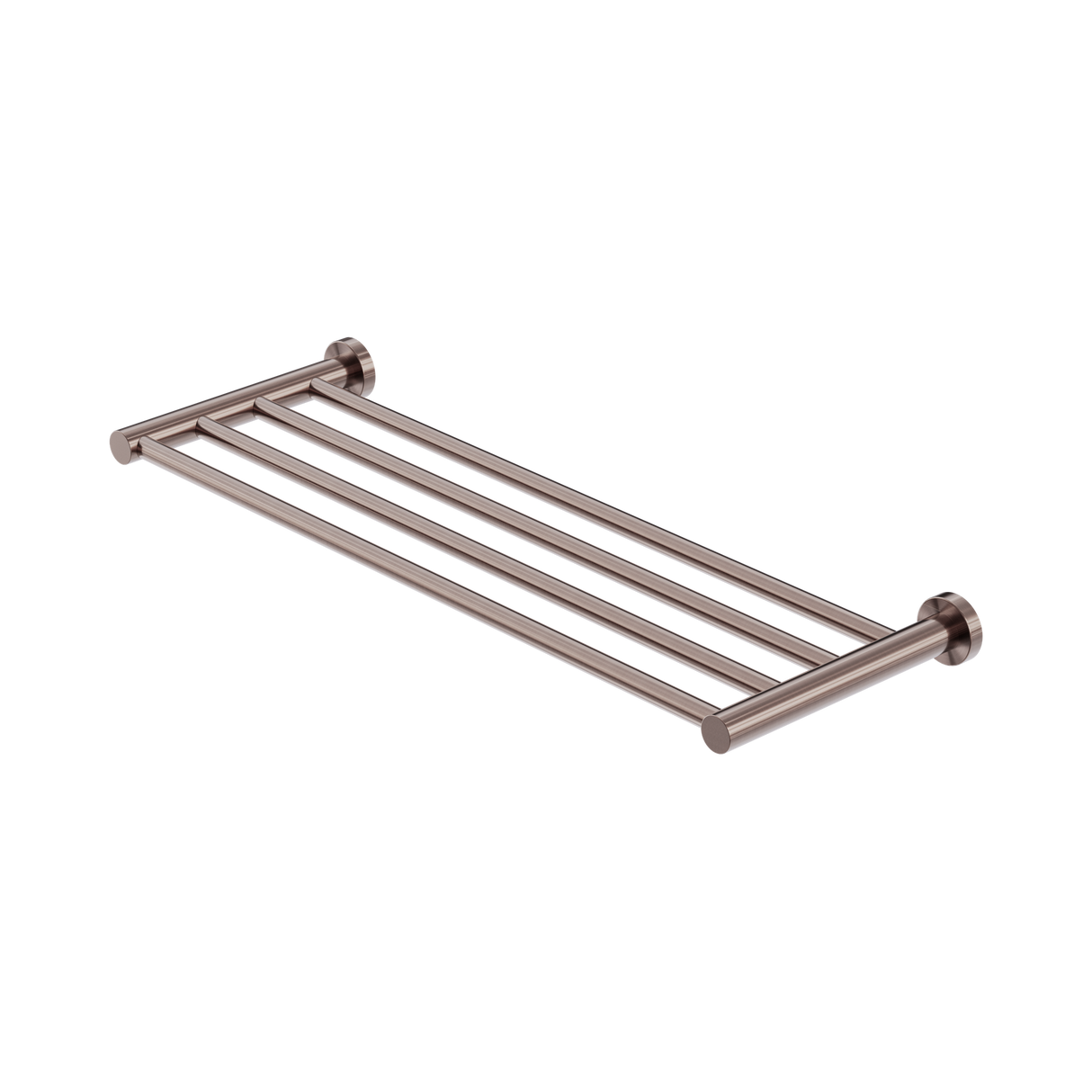 An image of Nero Tapware Mecca Towel Rack Brushed Bronze