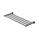 An image of Nero Tapware Mecca Towel Rack Gun Metal