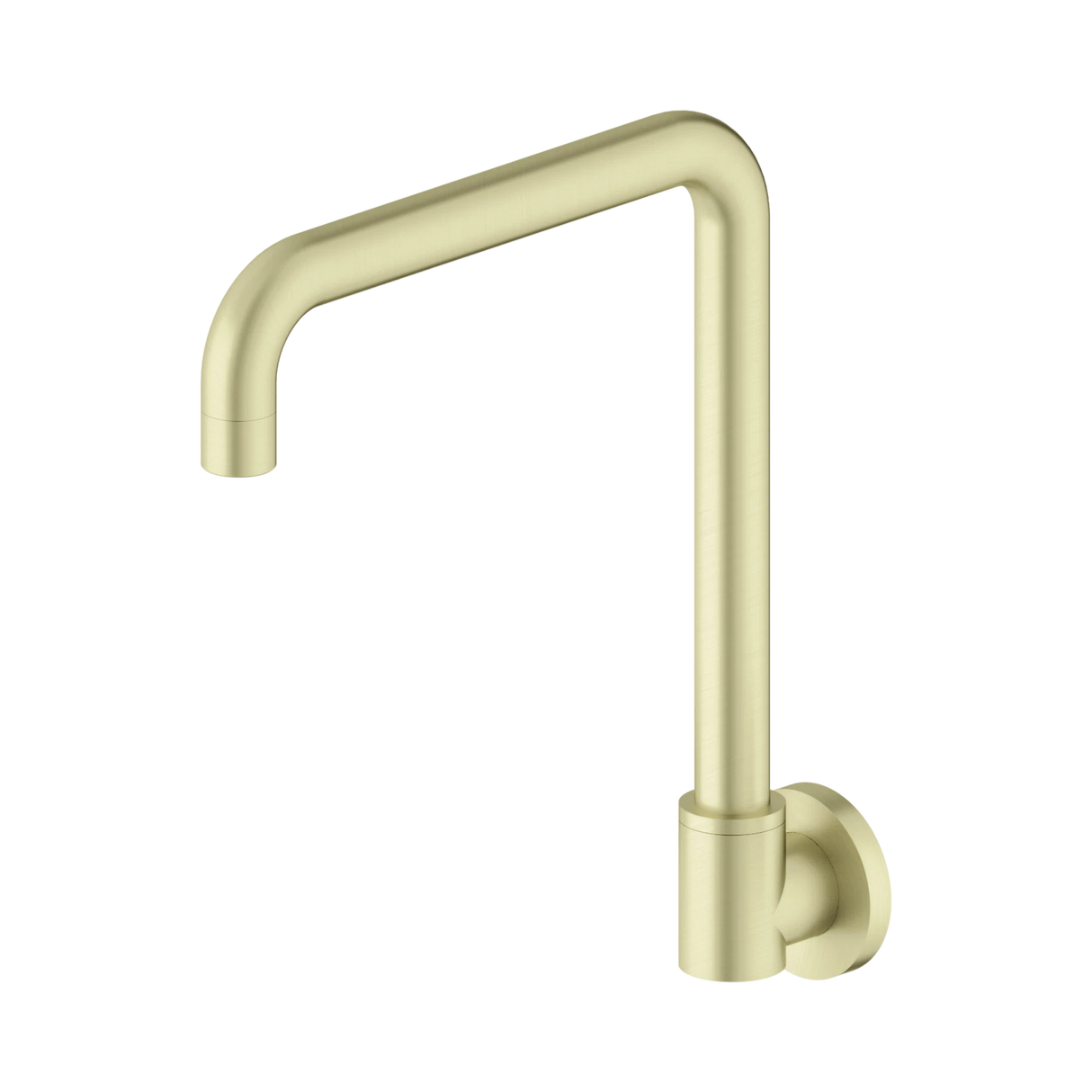 An image of Nero Tapware X Plus Wall Mounted Swivel Spout Only Brushed Gold