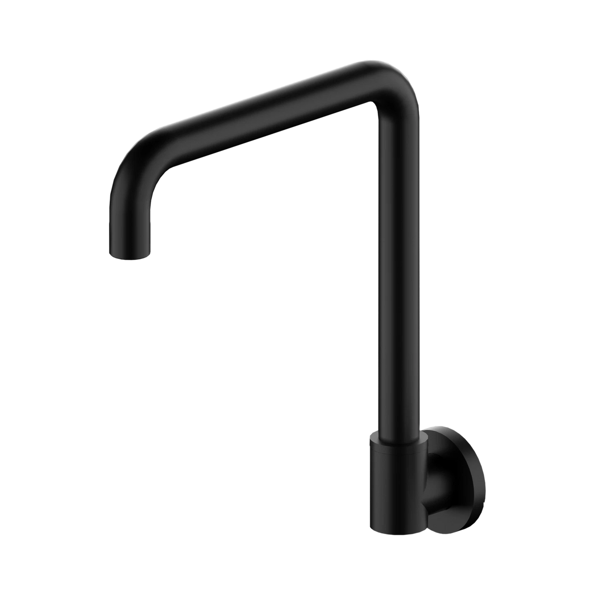 An image of Nero Tapware X Plus Wall Mounted Swivel Spout Only Matte Black