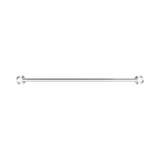 An image of Nero Tapware Classic Single Towel Rail 600mm Brushed Nickel
