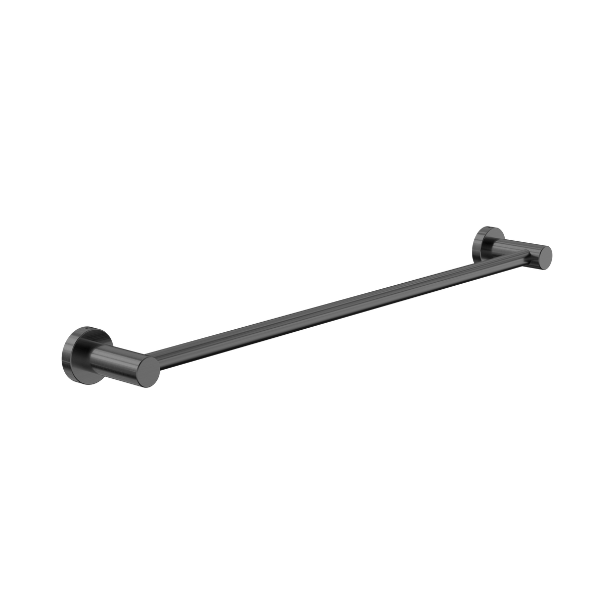 An image of Nero Tapware Dolce II Single Towel Rail 600mm Gun Metal