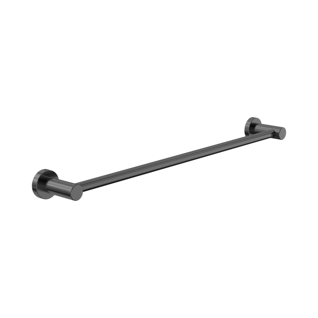 An image of Nero Tapware Dolce II Single Towel Rail 600mm Gun Metal