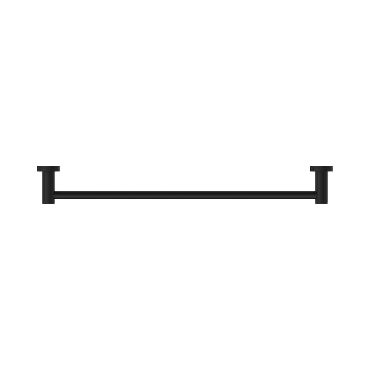 An image of Nero Tapware Classic Single Towel Rail 600mm Matte Black