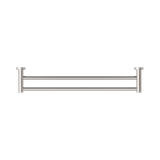 An image of Nero Tapware Classic Double Towel Rail 600mm Brushed Nickel