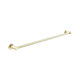 An image of Nero Tapware Dolce II Single Towel Rail 800mm Brushed Gold