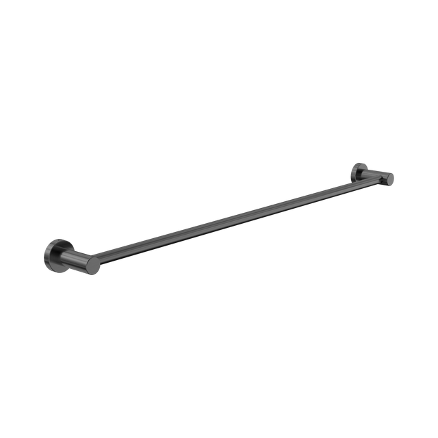 An image of Nero Tapware Dolce II Single Towel Rail 800mm Gun Metal