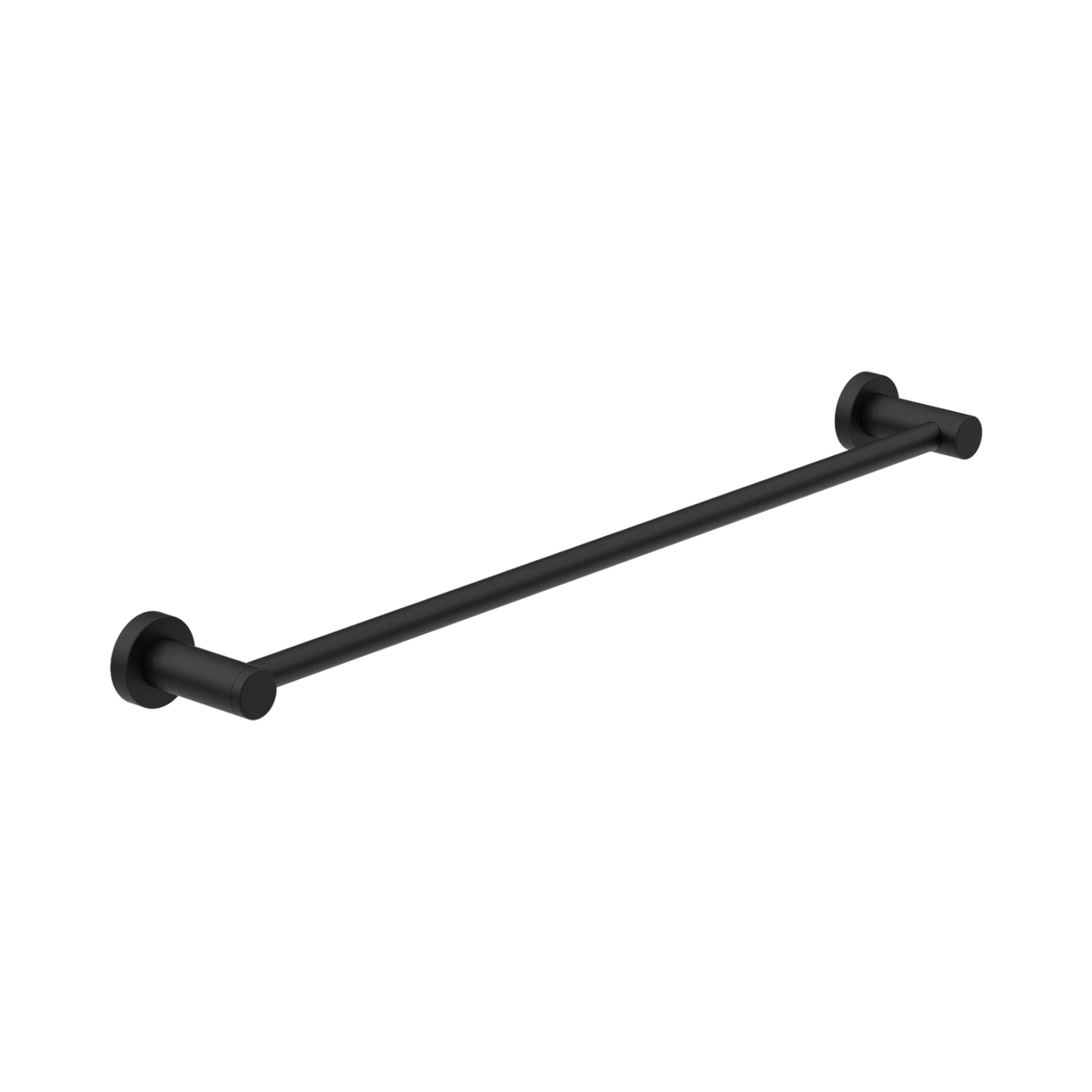 An image of Nero Tapware Classic Single Towel Rail 800mm Matte Black
