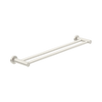 An image of Nero Tapware Classic Double Towel Rail 800mm Brushed Nickel