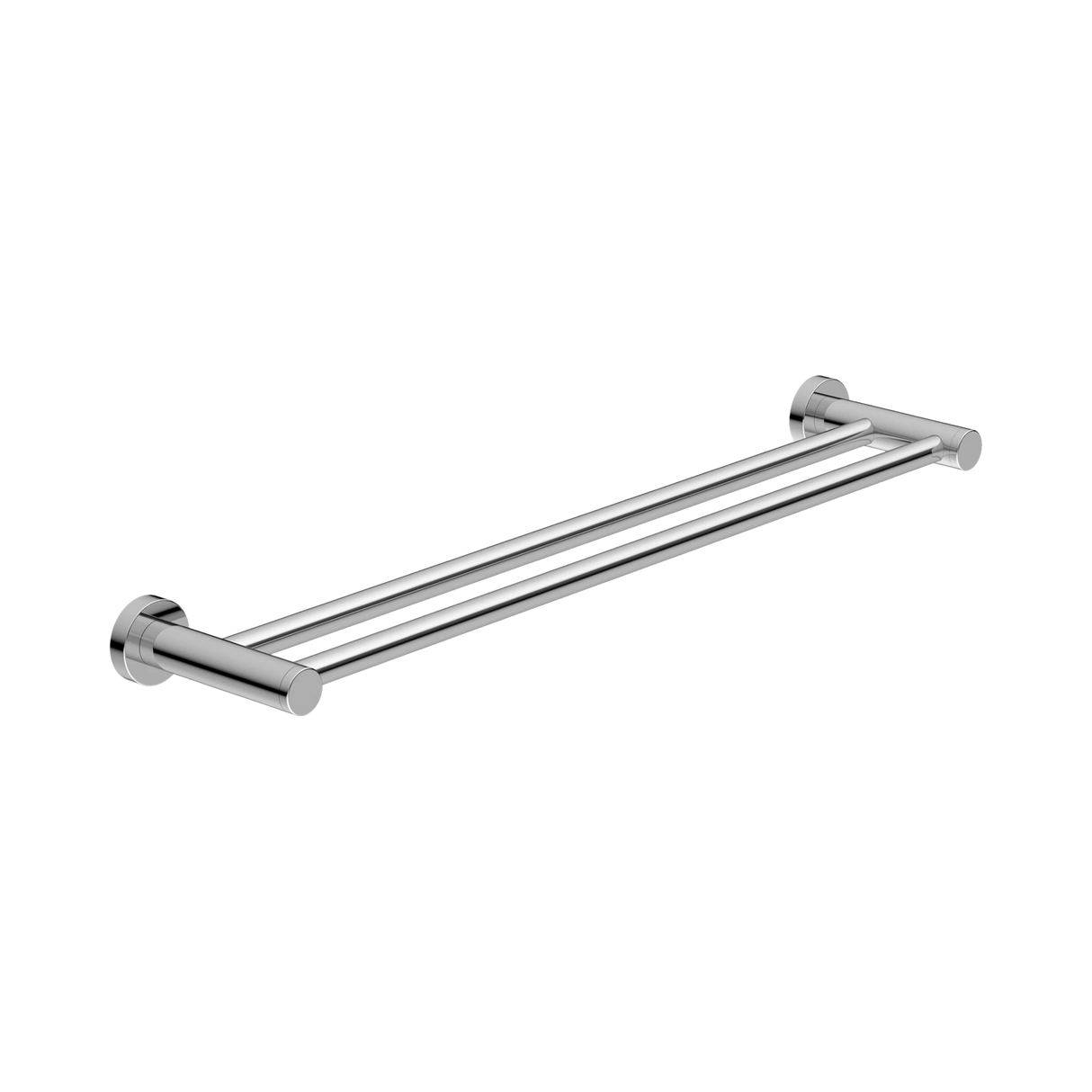 An image of Nero Tapware Classic Double Towel Rail 800mm Chrome