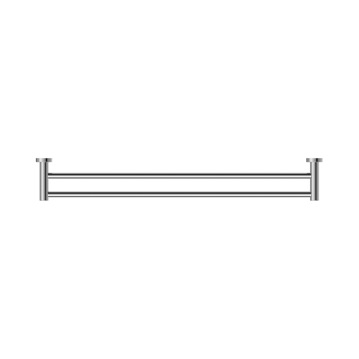 An image of Nero Tapware Classic Double Towel Rail 800mm Chrome