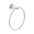 An image of Nero Tapware Classic Hand Towel Ring Brushed Nickel