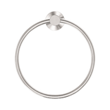 An image of Nero Tapware Classic Hand Towel Ring Brushed Nickel