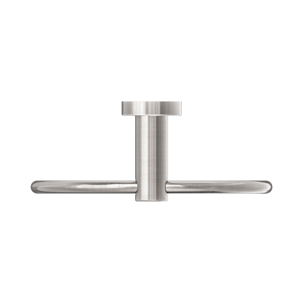 An image of Nero Tapware Classic Hand Towel Ring Brushed Nickel