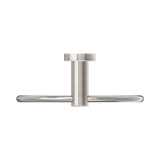 An image of Nero Tapware Classic Hand Towel Ring Brushed Nickel