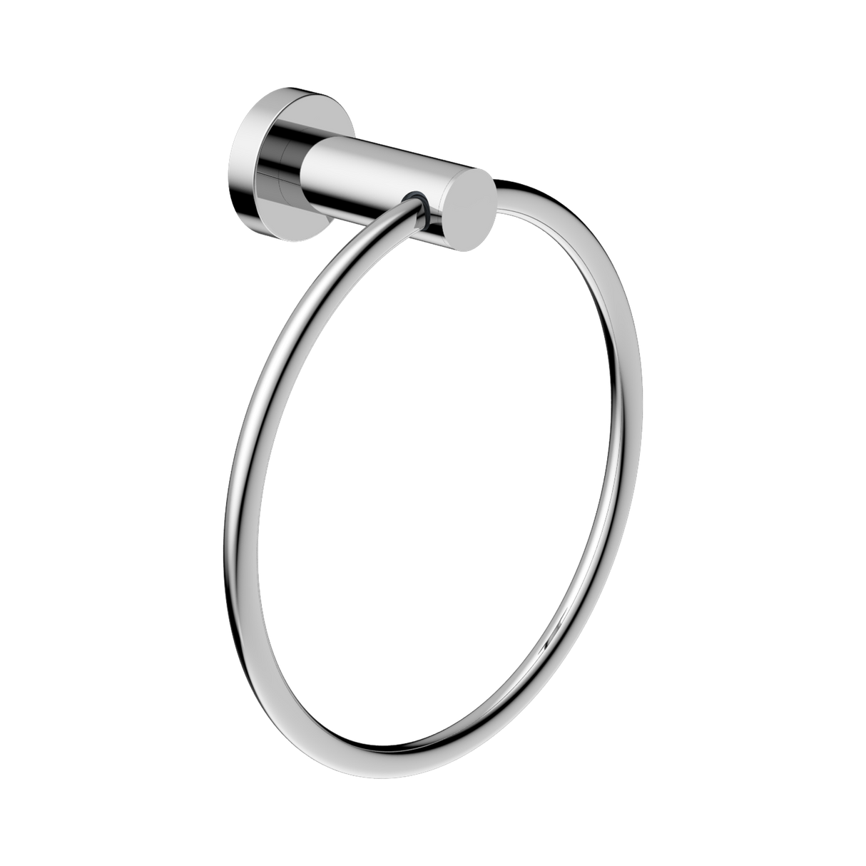 An image of Nero Tapware Classic Hand Towel Ring Chrome
