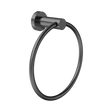 An image of Nero Tapware Dolce II Hand Towel Ring Gun Metal