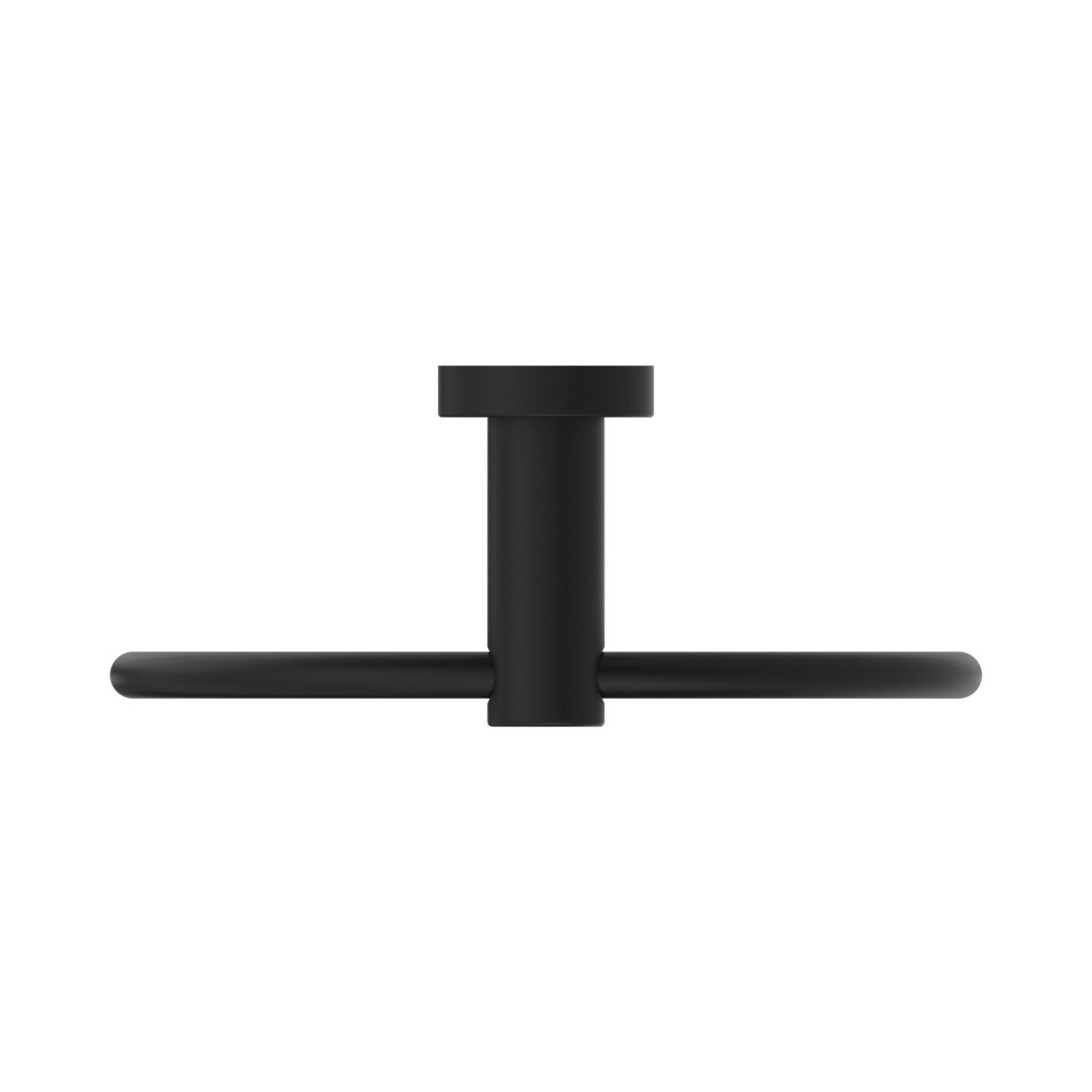 An image of Nero Tapware Classic Hand Towel Ring Matte Black