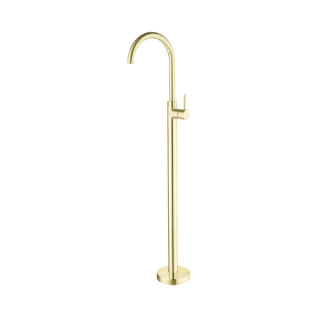 An image of Nero Tapware Mecca Freestanding Bath Mixer Brushed Gold