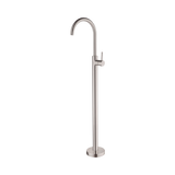An image of Nero Tapware Mecca Freestanding Bath Mixer Brushed Nickel