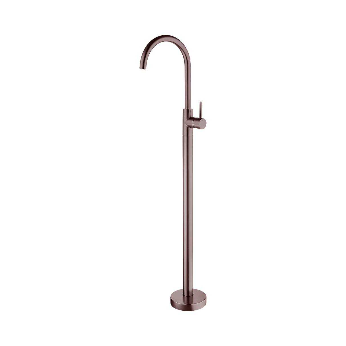 An image of Nero Tapware Mecca Freestanding Bath Mixer Brushed Bronze