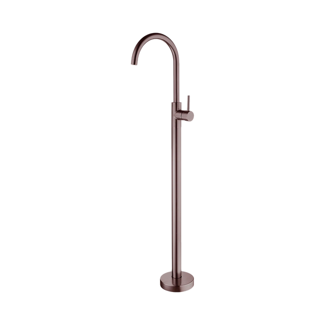 An image of Nero Tapware Mecca Freestanding Bath Mixer Brushed Bronze