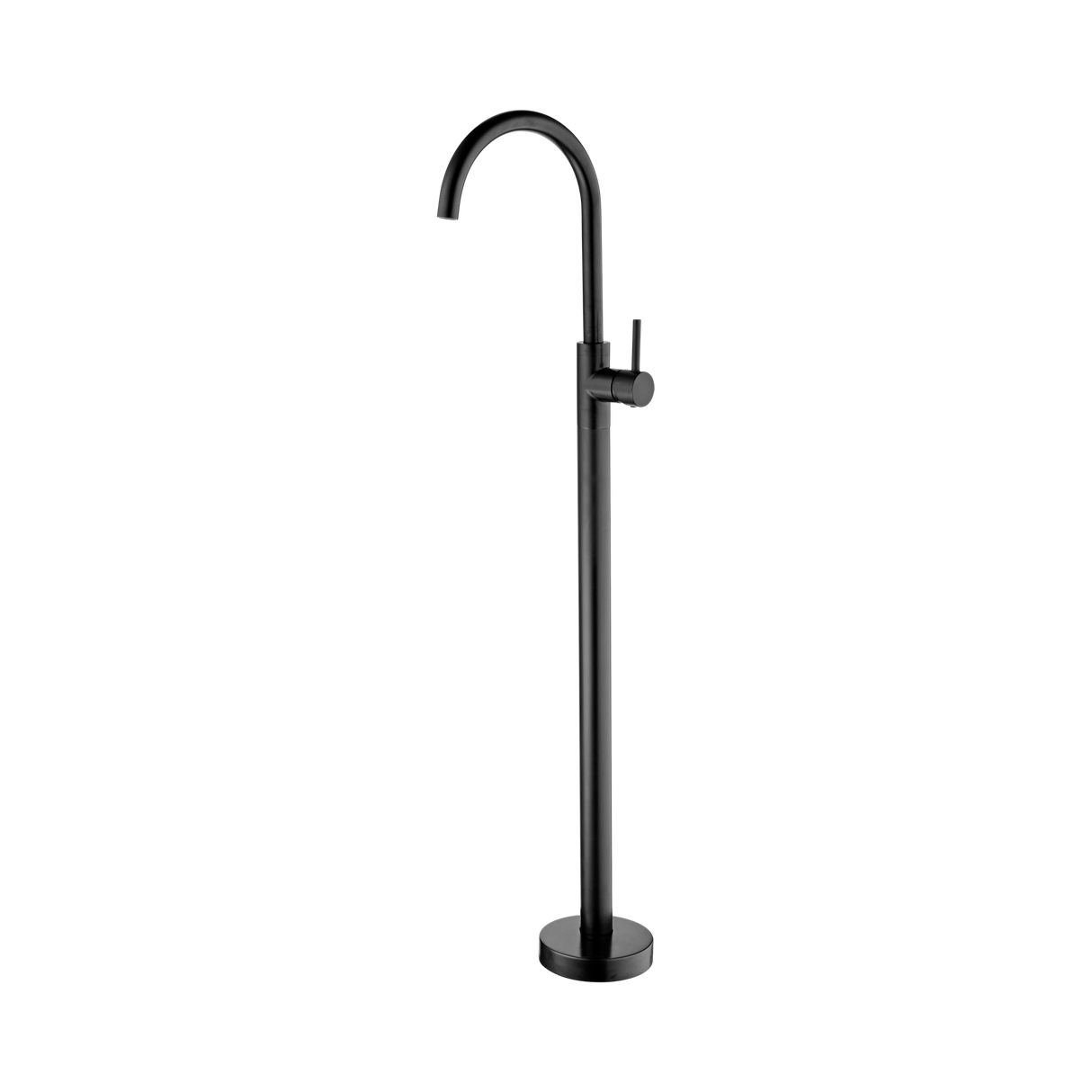 An image of Nero Tapware Mecca Freestanding Bath Mixer Matte Black