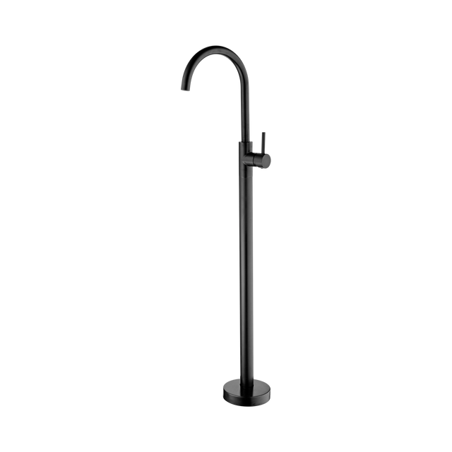 An image of Nero Tapware Mecca Freestanding Bath Mixer Matte Black