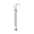 An image of Nero Tapware Mecca Round Freestanding Mixer With Hand Shower Chrome