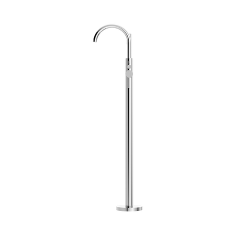 An image of Nero Tapware Mecca Round Freestanding Mixer With Hand Shower Chrome