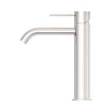 An image of Nero Tapware Mecca Mid Tall Basin Mixer Brushed Nickel