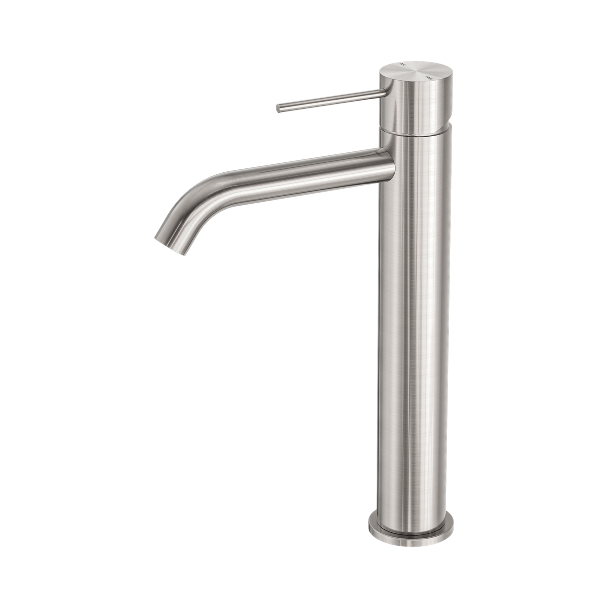 An image of Nero Tapware Mecca Tall Basin Mixer Brushed Nickel