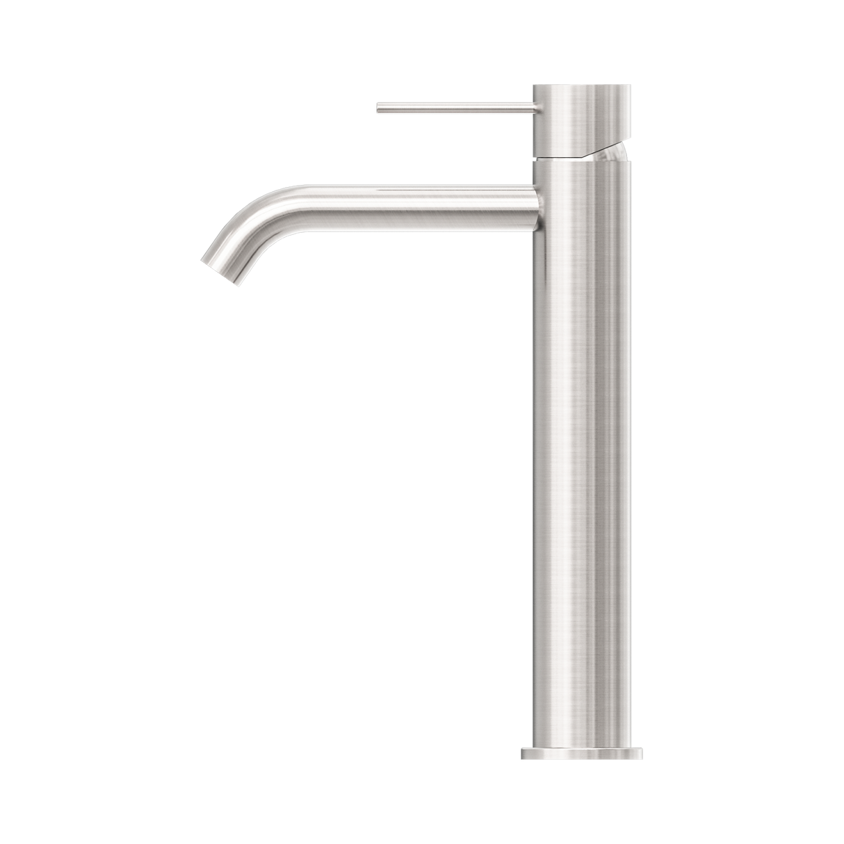 An image of Nero Tapware Mecca Tall Basin Mixer Brushed Nickel