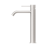An image of Nero Tapware Mecca Tall Basin Mixer Brushed Nickel
