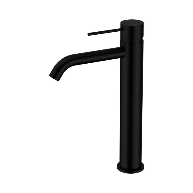 An image of Nero Tapware Mecca Tall Basin Mixer Matte Black