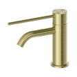 An image of Nero Tapware Mecca Care Basin Mixer Brushed Gold