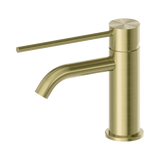 An image of Nero Tapware Mecca Care Basin Mixer Brushed Gold